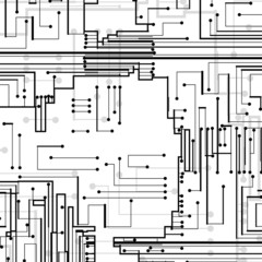 Circuit board background, technology style illustration