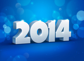 Creative new year 2014 design