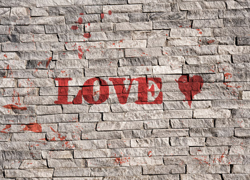 Fototapeta Love Graffiti