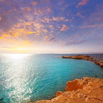 tabarca island alicante mediterranean blue sea