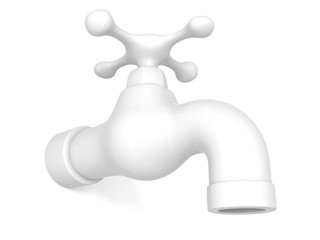 white concept water tap faucet valve