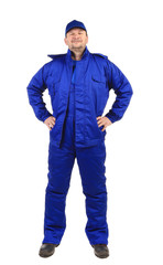 Fototapeta premium Worker in winter workwear.