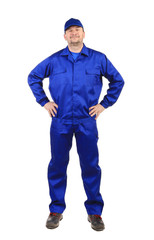 Fototapeta premium Worker in winter workwear.