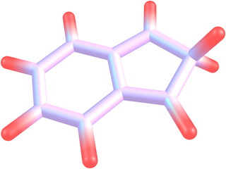 2H-indene molecular structure on white background