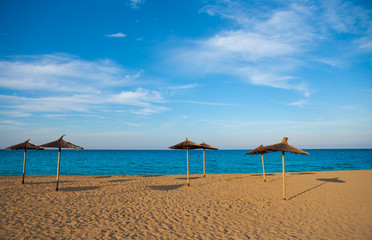 Mediterranean beach in Valencia province