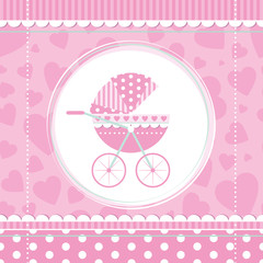 pink girl baby stroller