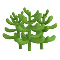 realistic 3d render of succulent