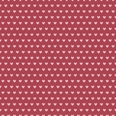 Heart shape vector seamless pattern (tiling)