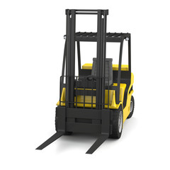 Yellow forklift