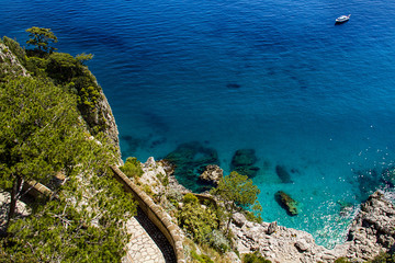 Beautiful sea in Capri - Italy