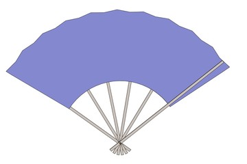 cartoon image of hand fan