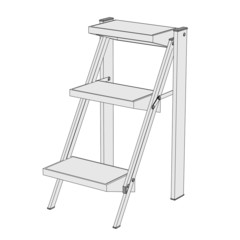 cartoon image of ladder (steps)