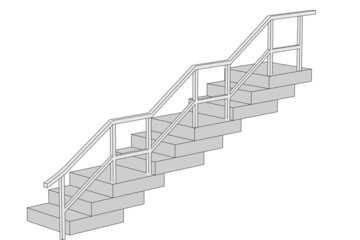 cartoon image of railing (architecture)