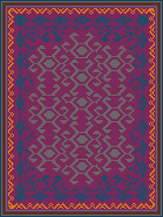 Carpet Design in Oriental Style