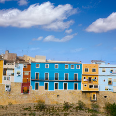 Colorful houses in Villajoyosa La vila Joiosa Alicante