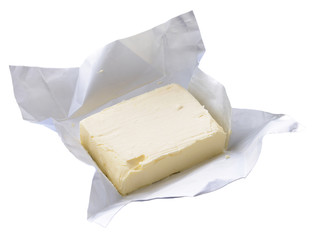 Tasty butter isolated on white