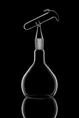 Empty chemistry flask