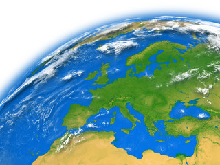Fototapeta premium Europe on Earth