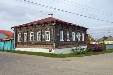 Old wooden house in Kolomna, Russia.