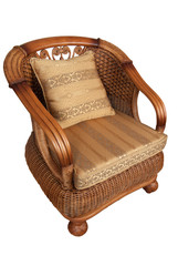 Wicker comfortable chair