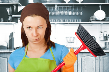 cleaning maid