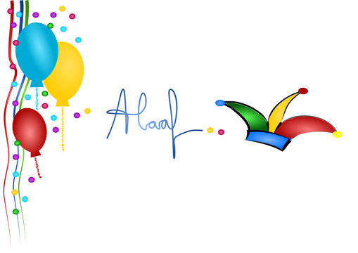 Karneval, Luftschlangen, Luftballon, Rosenmontag