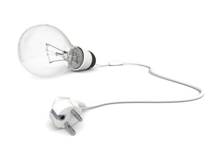 Obraz premium Unplugged lightbulb