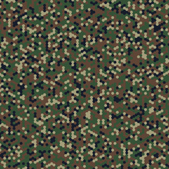 Camouflage background, consisting of hexagons, 4.