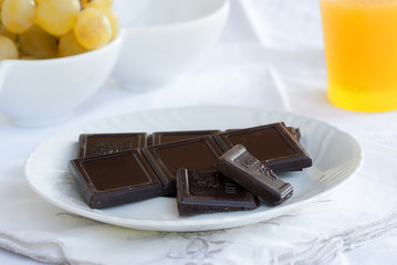 barrette di cioccolato fondente