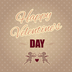 Typographical banner Happy Valentine's Day