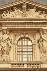 Fototapeta na wymiar Louvre building