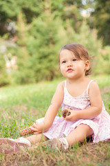 Girl on meadow