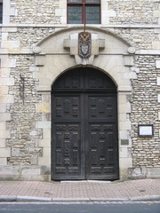 Indre-et Loire Richelieu Porte d'un hôtel particulier XVIIe