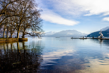 Lac d'Annecy en hiver