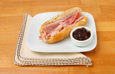 Ham baguette