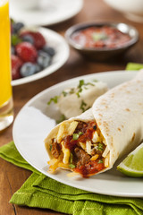 Hearty Chorizo Breakfast Burrito
