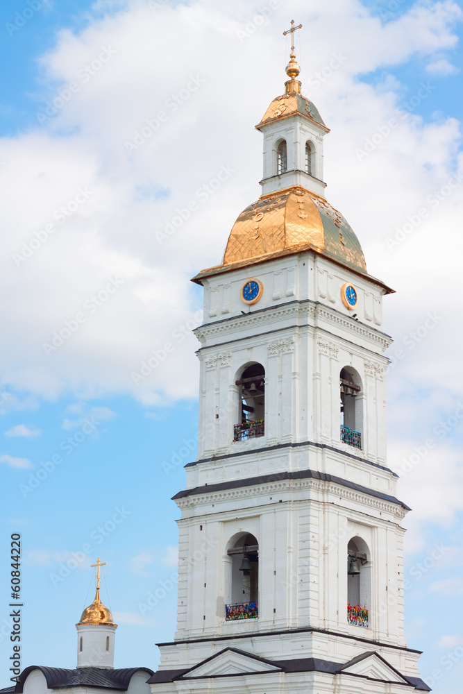 Wall mural bell tower of sofia church in tobolsk