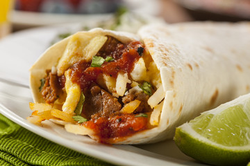 Hearty Chorizo Breakfast Burrito