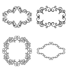 Vector Decorative Ornamental Frame for Text. Design element