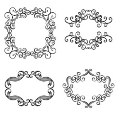 Vector Decorative Ornamental Frame for Text. Design element