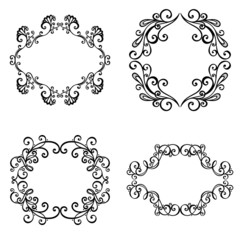 Vector Decorative Ornamental Frame for Text. Design element