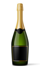 Bouteille de champagne vectorielle 1