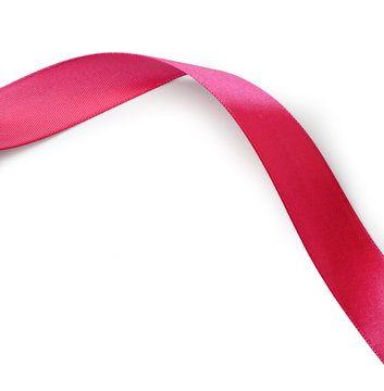 Curled Red Satin Ribbon Stock Photo - Download Image Now - Ribbon