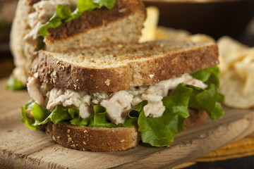 Healthy Tuna Sandwich with Lettuce