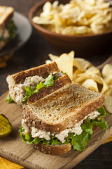 Healthy Tuna Sandwich with Lettuce