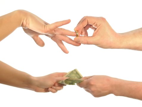 Wedding for money.