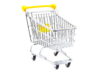 shopping cart isolated on white