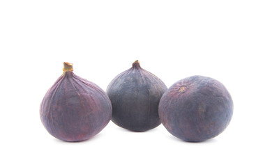 Ripe figs isolated on white