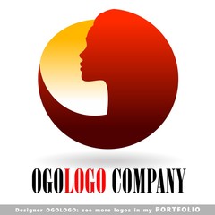 logo, face, elegance, female, woman