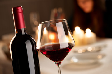 Wine tasting at restaurant